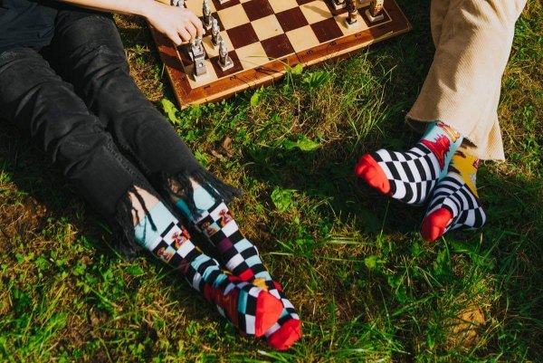 Skarpetki szachowe Rainbow Socks - rozmiar 41-46 - Skarpetki szachowe Rainbow Socks - rozmiar 41-46