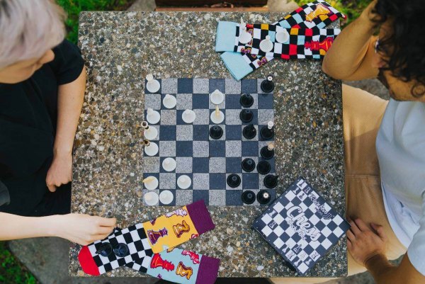 Skarpetki szachowe Rainbow Socks - rozmiar 47-50 - Skarpetki szachowe Rainbow Socks - rozmiar 47-50