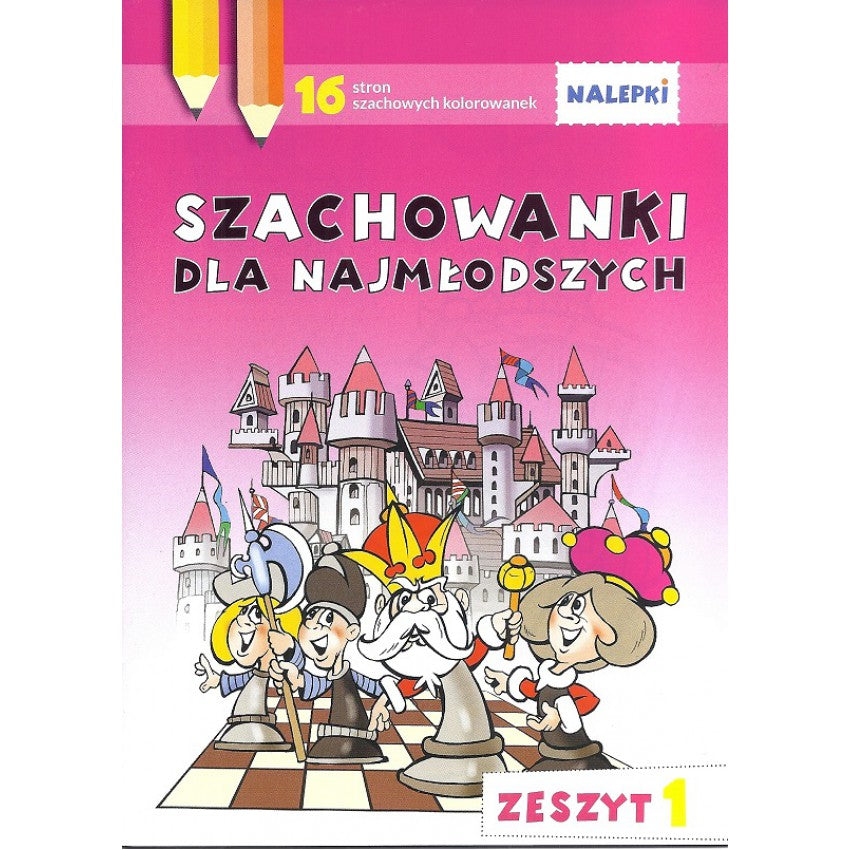 Szachowanki dla najmłodszych - kolorowanki z naklejkami - Szachowanki dla najmłodszych - kolorowanki z naklejkami