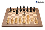 Elektronisches Schachbrett DGT Bluetooth E-Board in Nussbaum + DGT Ebony-Figuren