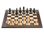 DGT USB electronic chessboard, wenge/ maple + Ebony pieces