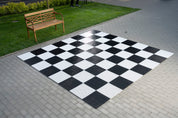 Kunststoff-Schachbrett und Outdoor-/Gartendame (36 cm Feld)