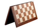 Size No 5 (without coordinates) foldable chessboard, mahogany/maple