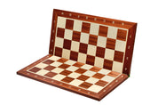 Folding chessboard No. 6 (with description) mahogany/ maple (marquetry)