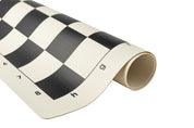 Échiquier roulable vinyle Noir - échiquier de tournoi aux cases de 60x60mm