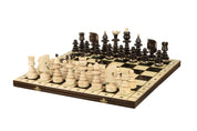 Jeu d'Echecs du SAPIN DE NOËL en bois de charme, de taille moyenne (49 x 49 cm)