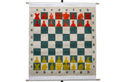 Slotted Roll-up Demonstration Chess Set 27" (68 cm) - board + pieces + bag