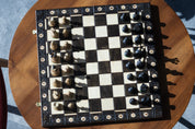 Jeu d'échecs CONSUL Black en bois de charme, de grande taille (48 x 48cm) - Ensemble Complet Noir