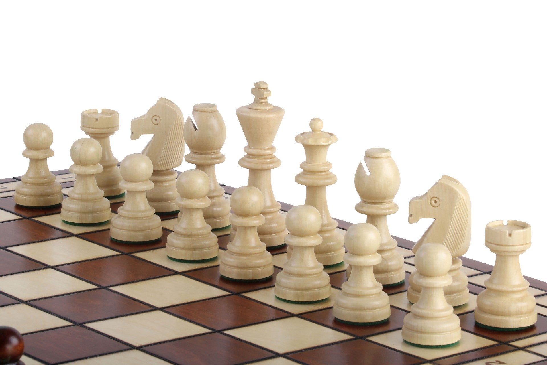 Jeu d'échecs DE TOURNOI No 8 en bois de charme, de grande taille (55 x 55cm) - Ensemble Complet - Jeu d'échecs DE TOURNOI No 8 en bois de charme, de grande taille (55 x 55cm) - Ensemble Complet