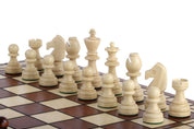 Jeu d'échecs DE TOURNOI No 8 en bois de charme, de grande taille (55 x 55cm) - Ensemble Complet