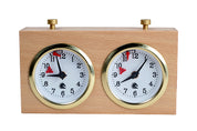 Wooden BHB chess clock without stand – LIGHT SMALL