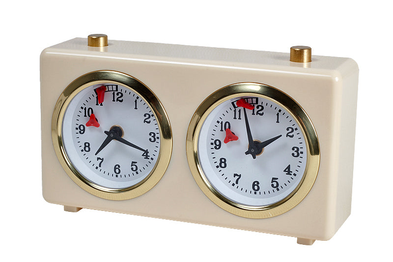 CLASSSIC plastic chess clock – CREAM SMALL - CLASSSIC plastic chess clock – CREAM SMALL