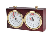 Reloj de ajedrez de madera BHB sin base - grande, oscuro