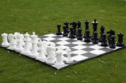 Pièces d'échecs  géantes Jardin et extérieur  (roi 41 cm) -  pièces d'échecs en plastique + échiquier en nylon