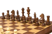 Tournament chess set No. 4 - 40 mm chessboard + Sunrise Staunton 78 mm pieces